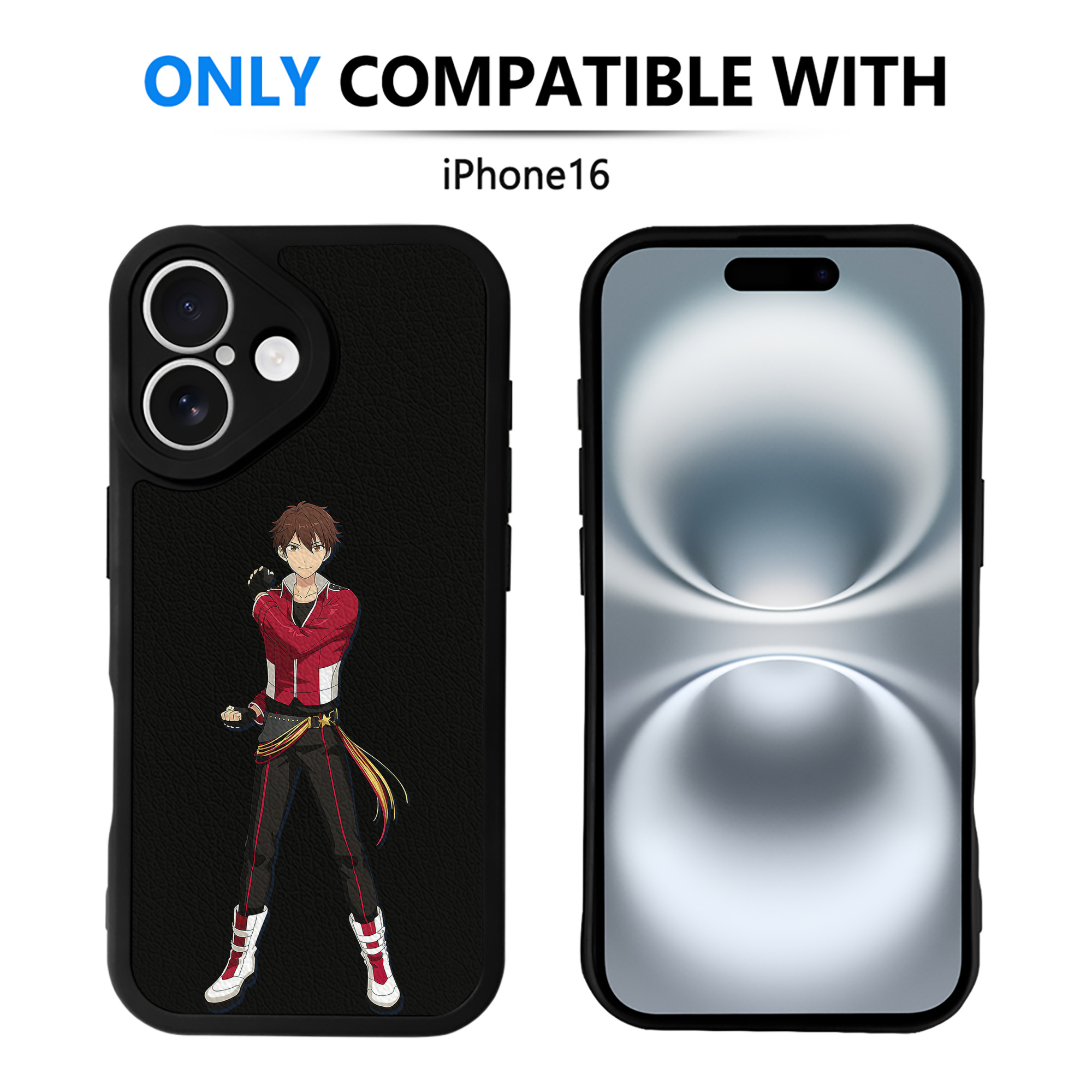 （画像用） あんさんぶるスターズ! Ensemble Stars 【iPhone 16シリーズ対応】シリコンスマホケース（レザー調） 材質：シリコン